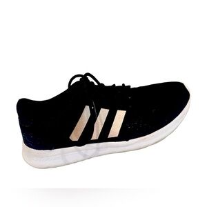 Women’s Adidas  Cloudfoam QT Racer Black Gold Running Shoes Size 8